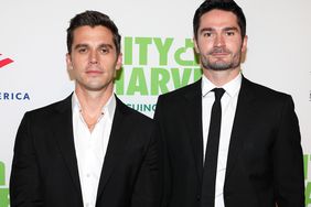 Antoni Porowski and Kevin Harrington attend the 2022 City Harvest "Red Supper Club" Fundraising Gala at Cipriani 42nd Street on April 26, 2022 in New York City