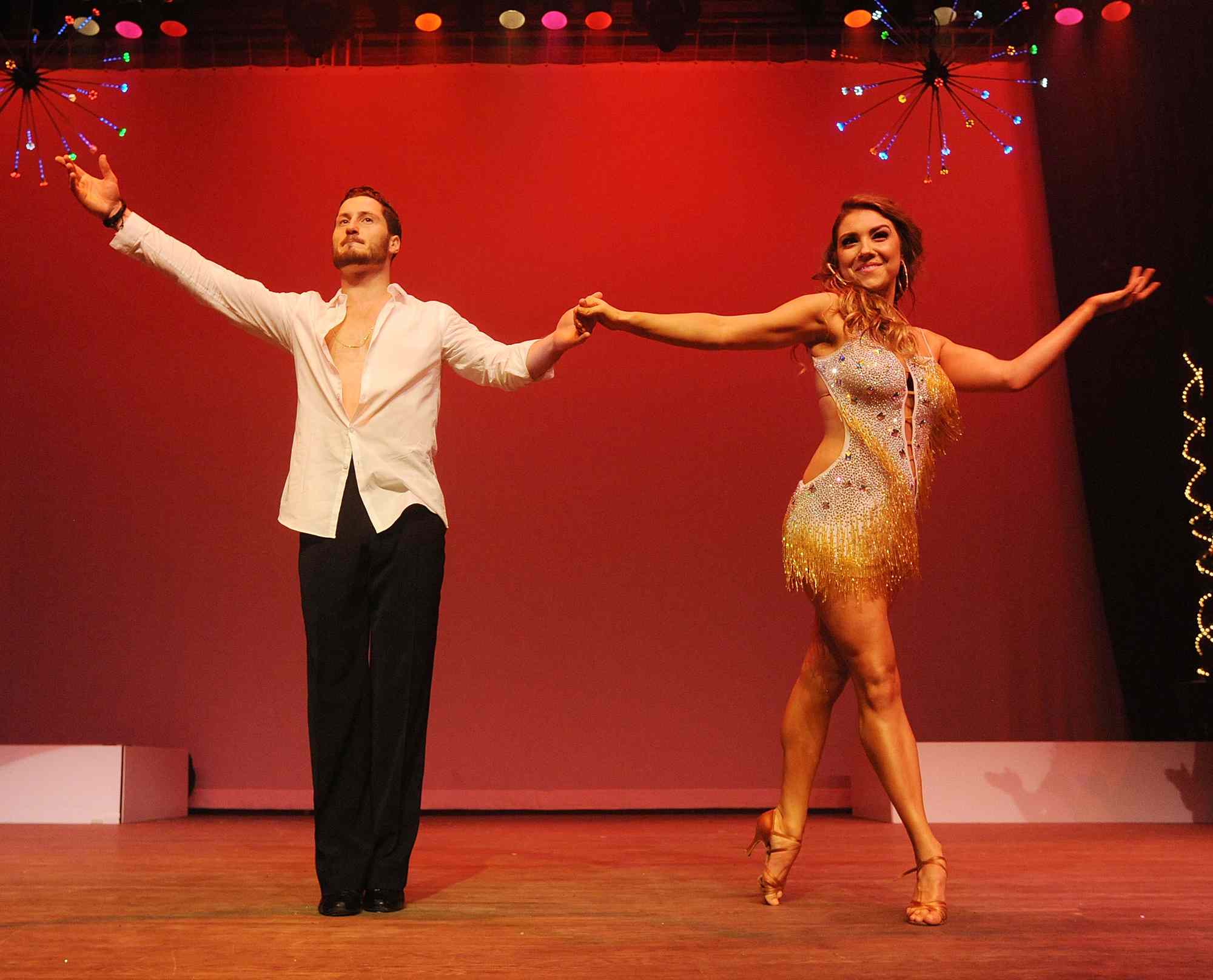 TV dance personality Val Chmerkovskiy and Jenna Johnson performs "Sway: A Dance Trilogy" produced by Dance With Me Studios at The Space at Westbury on December 17, 2014 in Westbury, New York.