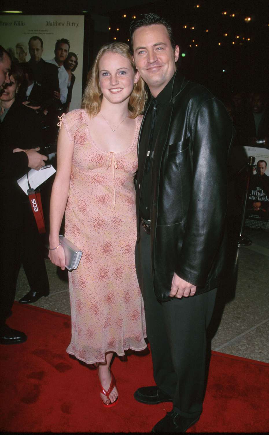 Matthew Perry and his sister Emily during "The Whole Nine Yards" Los Angeles Premiere at Cineplex Odeon Century Plaza Cinema in Century City, California, United States.