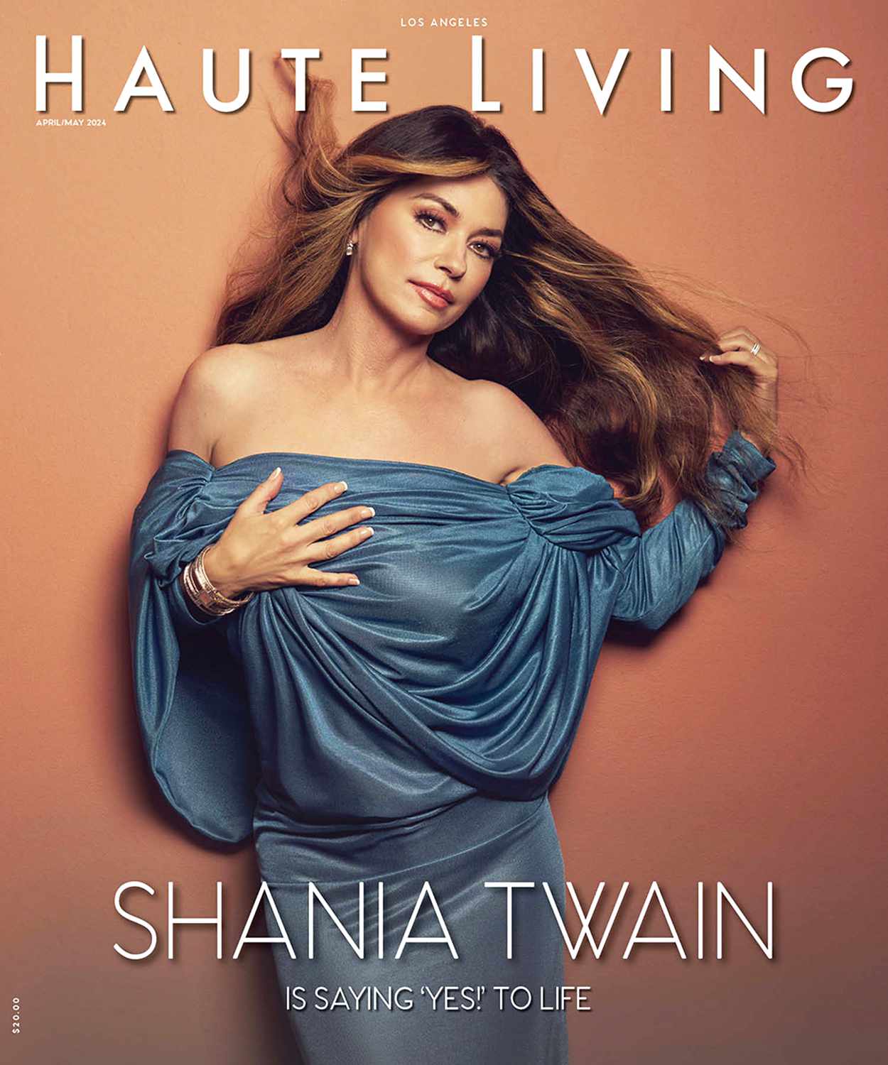 Shania Twain x Haute Living Magazine Cover