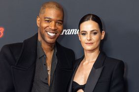 Kid Cudi and Lola Abecassis Sartore attend the "Knuckles" Global Premiere at the Odeon Luxe West End on April 16, 2024