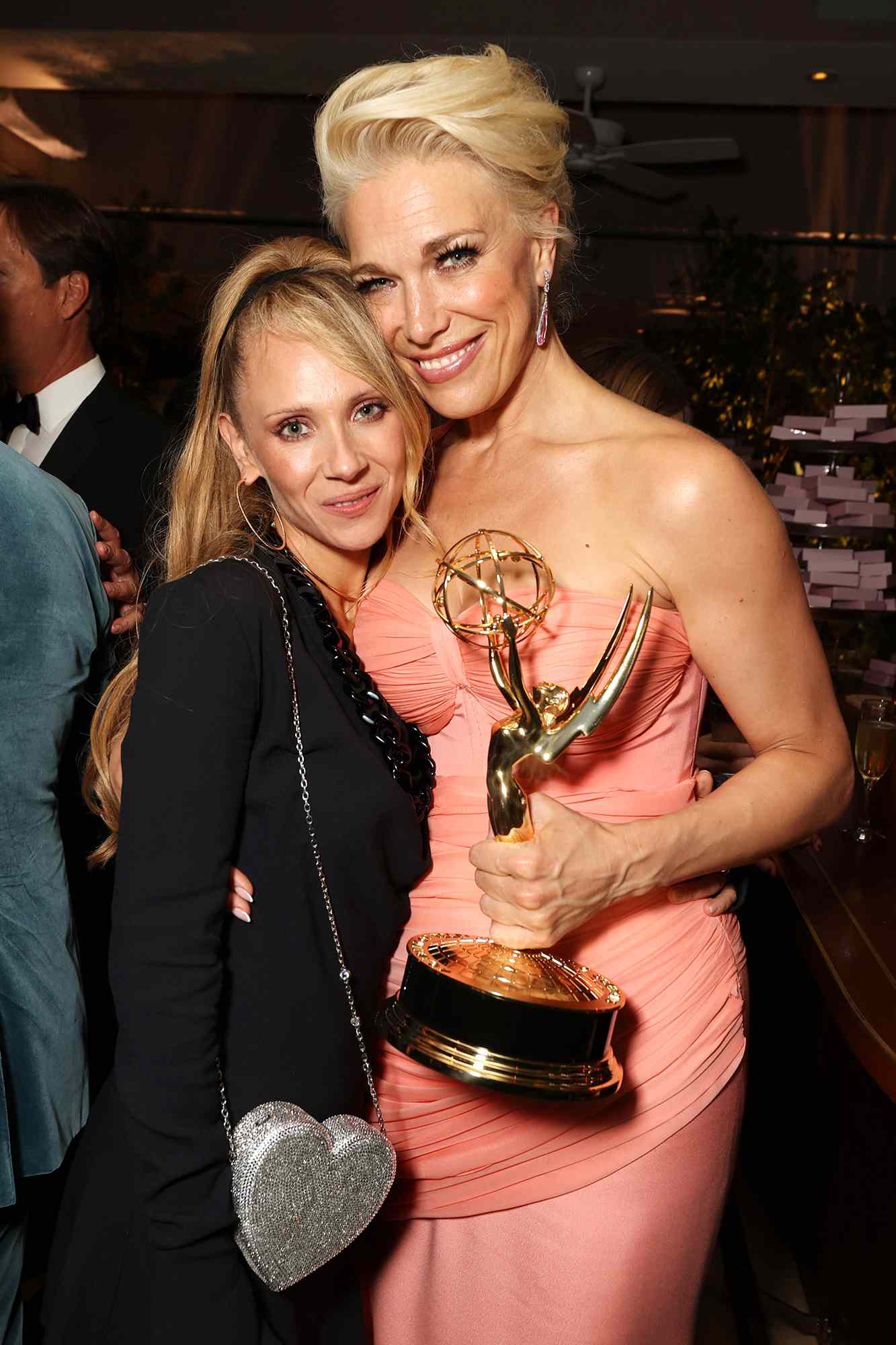 Apple TV+ Ted Lasso Emmy Awards Party Juno Temple and Hannah Waddingham