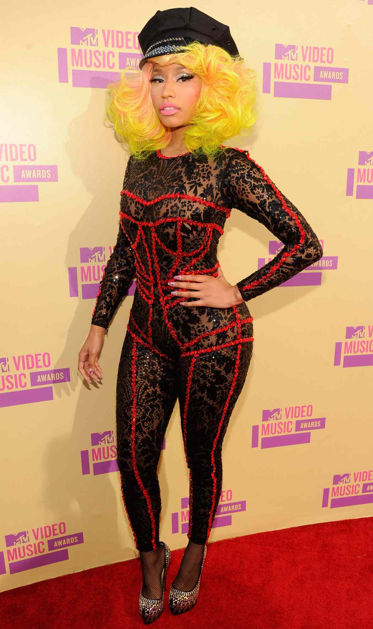 Nicki Minaj arrives at the 2012 MTV Video Music Awards at Staples Center on September 6, 2012 in Los Angeles, California