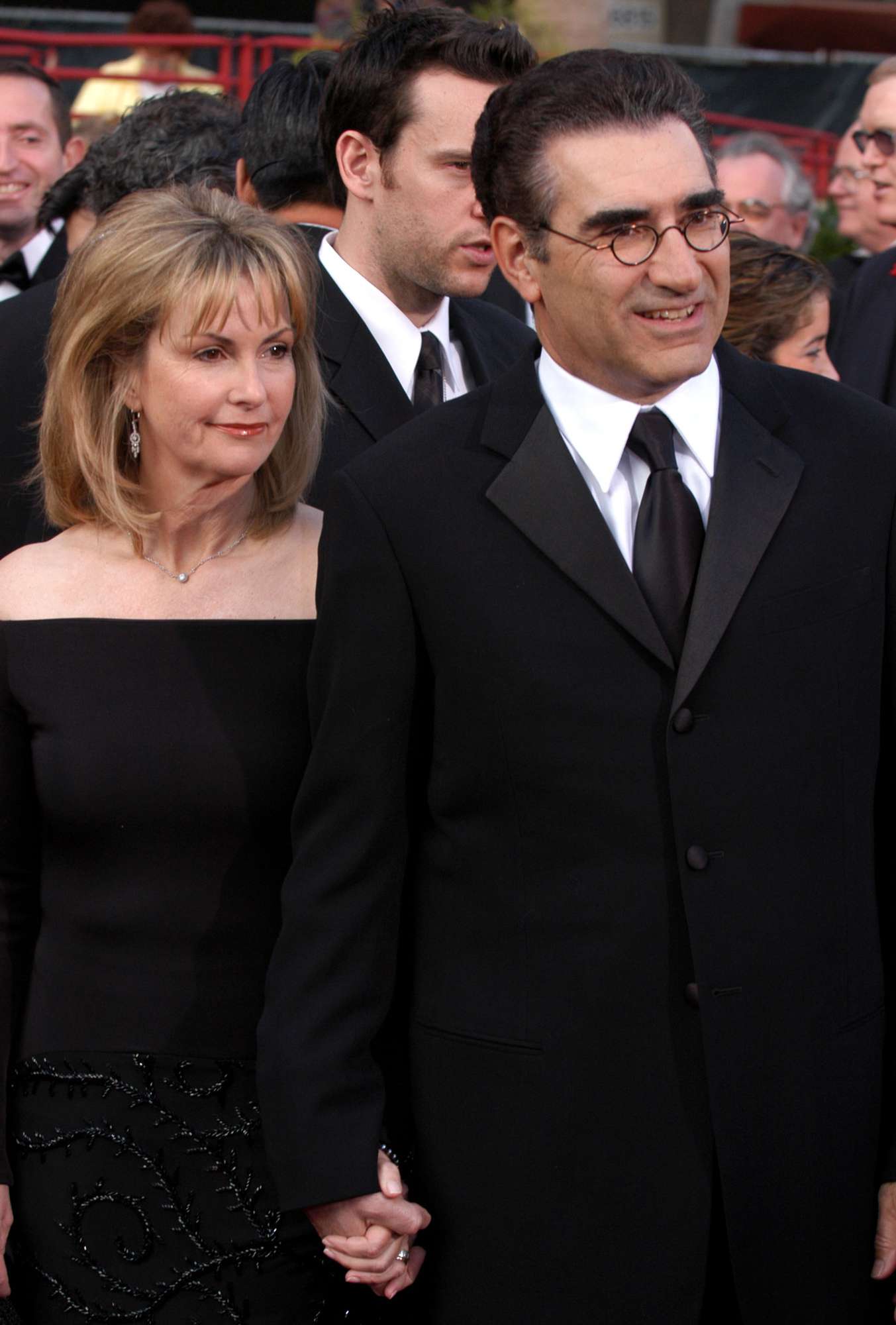 Eugene Levy (right) and wife Deborah Divine during The 76th Annual Academy Awards - Arrivals by Jeff Kravitz at Kodak Theatre in Hollywood, California, United States