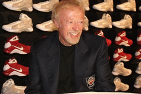 Phil Knight addresses the media at the Press Event for 2012 Basketball Hall of Fame Enshrinement Ceremony on September 6, 2012