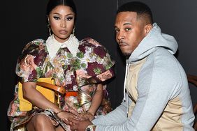 Nicki Minaj and Kenneth Petty attend the Marc Jacobs Fall 2020 runway show during New York Fashion Week on February 12, 2020 in New York City.