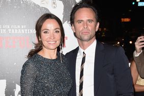 Nadia Conners and Walton Goggins attend the Premiere of The Weinstein Company's "The Hateful Eight" on December 7, 2015 in Hollywood, California. 