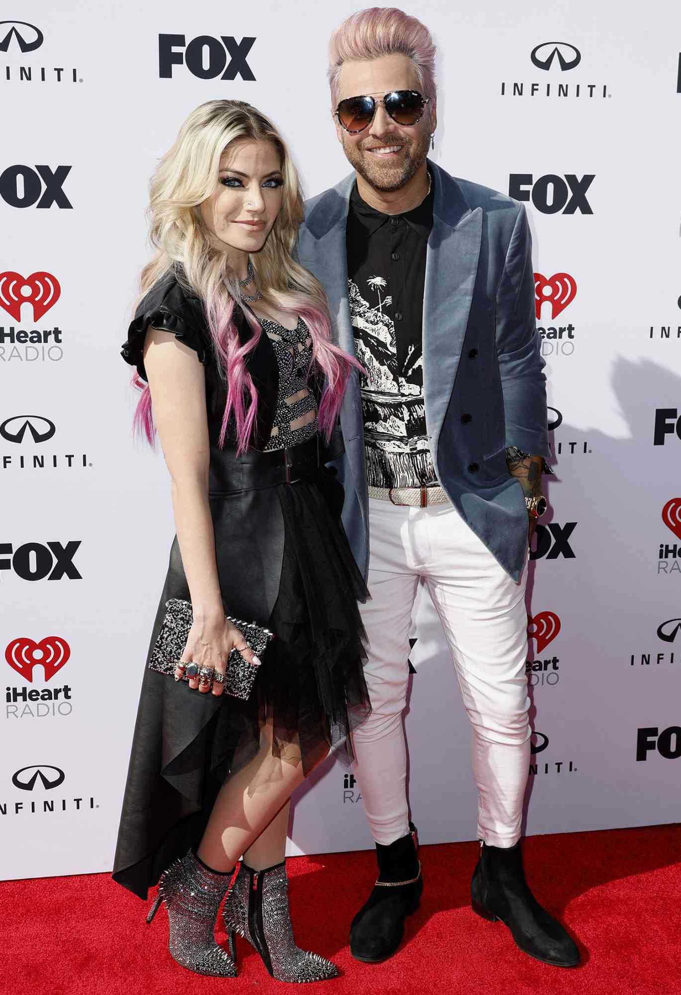 Alexa Bliss and Ryan Cabrera attend the 2023 iHeartRadio Music Awards