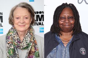 Maggie Smith attends a photocall for "The Lady In The Van"; Whoopi Goldberg attends Shorts: Animated Shorts Curated By Whoopi Goldberg 