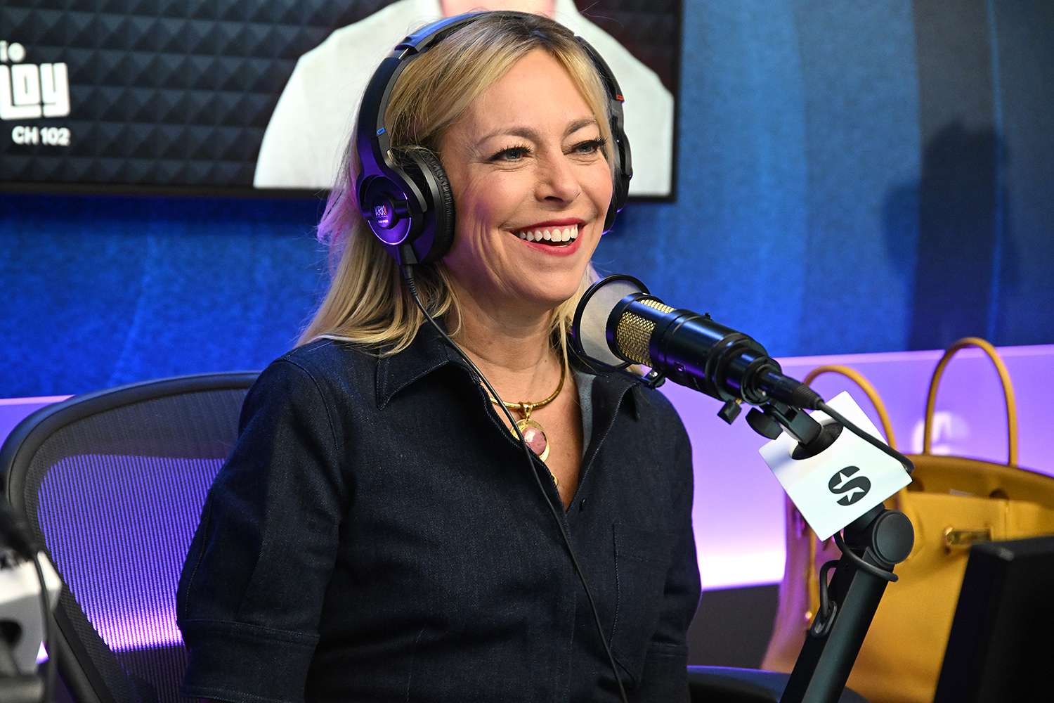 Sutton Stracke appears on the "Jeff Lewis Live" radio show at SiriusXM Studios on March 27, 2024 in Los Angeles, California.