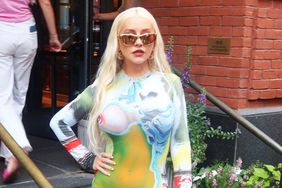 Christina Aguilera stops by Tribeca in New York City.