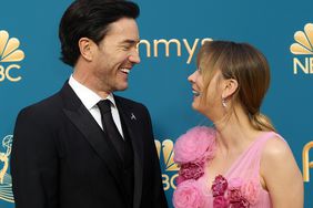 Tom Pelphrey and Kaley Cuoco attends the 74th Primetime Emmys at Microsoft Theater on September 12, 2022 in Los Angeles, California
