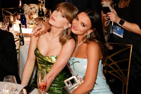 Taylor Swift and Keleigh Teller at the 81st Annual Golden Globe Awards, airing live from the Beverly Hilton in Beverly Hills, California on Sunday, January 7, 2024