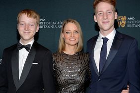 Christopher 'Kit' Bernard Foster, Jodie Foster, and Charles Bernard Foster attend the 2016 AMD British Academy Britannia Awards on October 28, 2016 in Beverly Hills, California. 