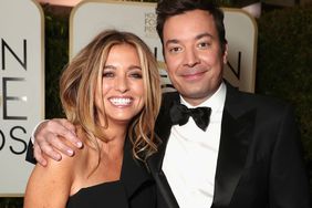 Nancy Juvonen and host Jimmy Fallon attends the 74th Annual Golden Globe Awards at The Beverly Hilton Hotel on January 8, 2017 in Beverly Hills, California