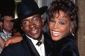 Whitney Houston and Bobby Brown attend the TJ Martell Foundation dinner on September 14, 1995 in New York City, New York