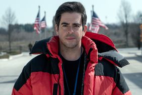 Director Eli Roth on the set of THANKSGIVING