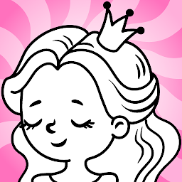 Icon image Princess coloring pages book