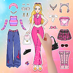 Icon image Paper Doll Diary: Dress Up DIY
