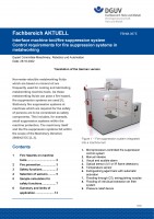 FBHM-087E: Interface machine tool/fire suppression system - control requirements for fire suppression systems in metalworking