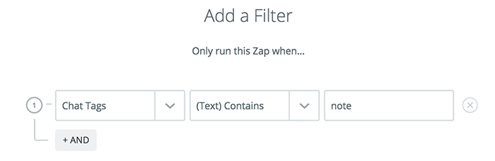 Integration with Evernote: Adding a tag filter