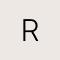 Letter R Inline Initial Necklace in 18k Gold Vermeil