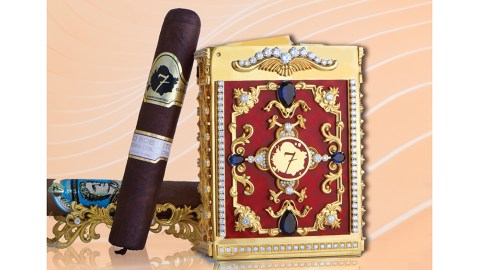 El Septimo bespoke and bejeweled cigar lighter