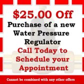 $25 Off Pressure Regulator Valve - Courtesy Plumbing