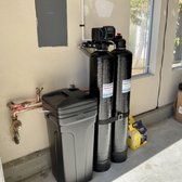 Whole house filtration water softening combo