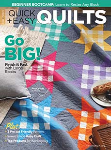Latest issue of Quick & Easy Quilts Magazine