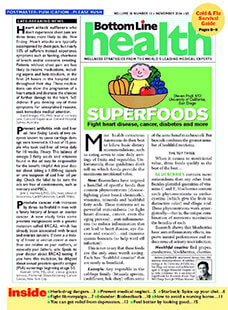 Latest issue of Bottom Line Health