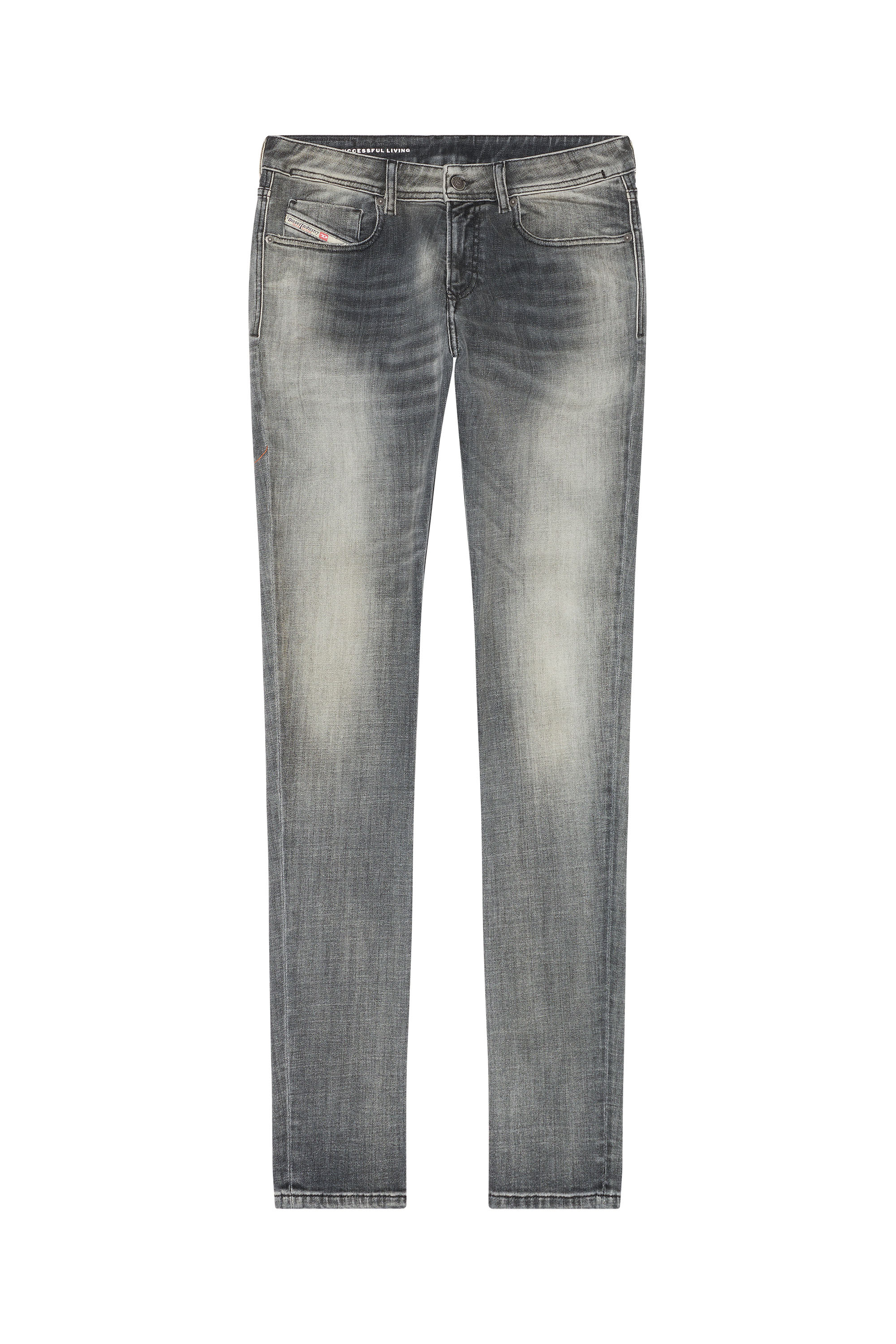 Diesel - Skinny Jeans 1979 Sleenker 09E71, Black/Dark grey - Image 3