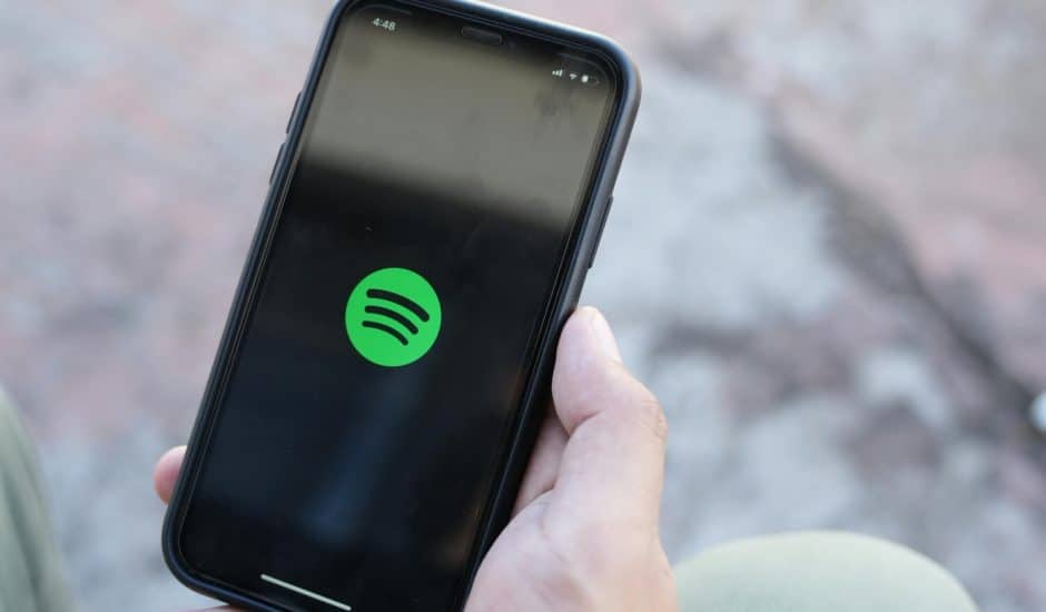 L'application Spotify sur un iPhone.