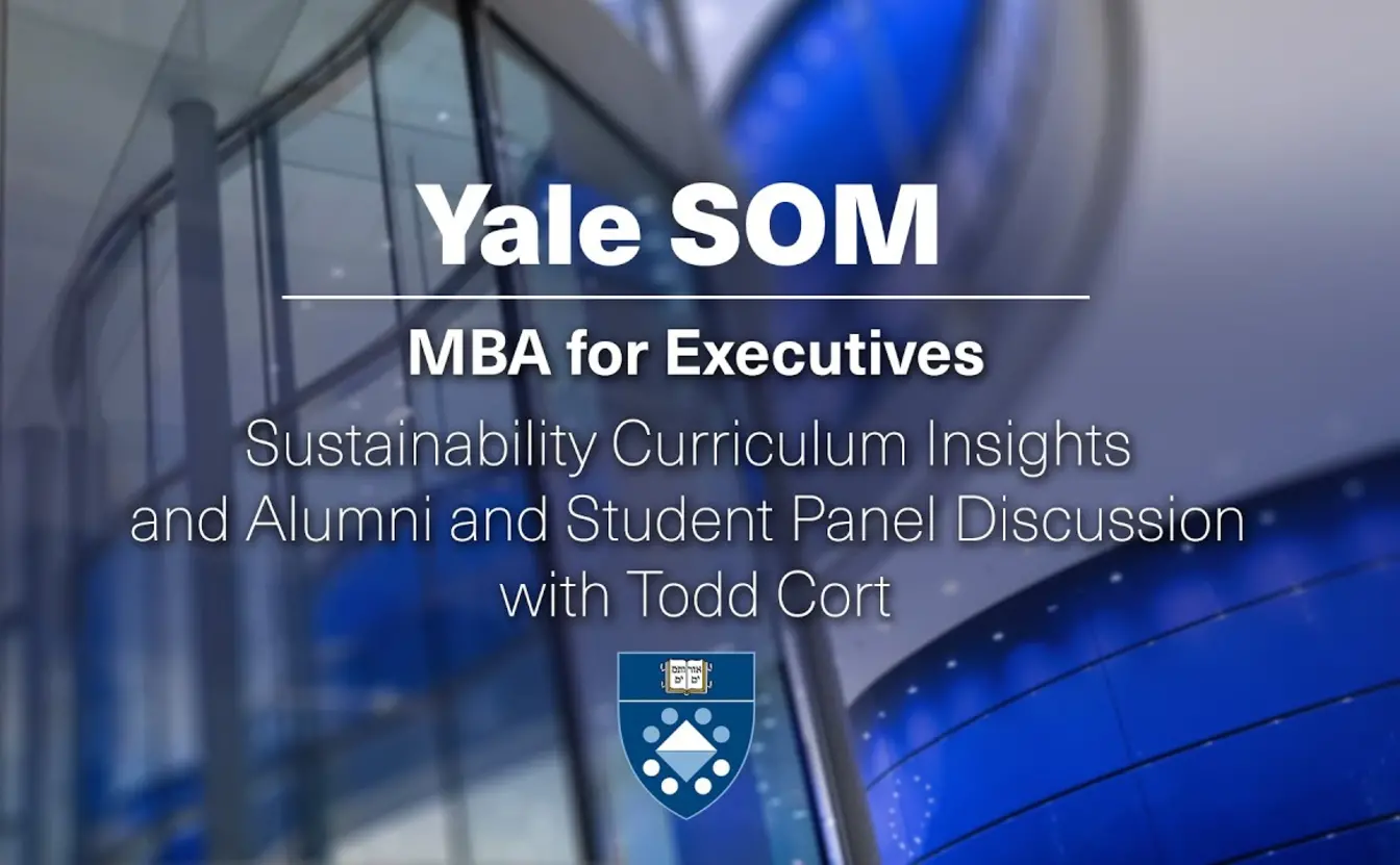 Preview image for the video "Sustainability Curriculum Insights and Alumni and Student Panel Discussion with Todd Cort".