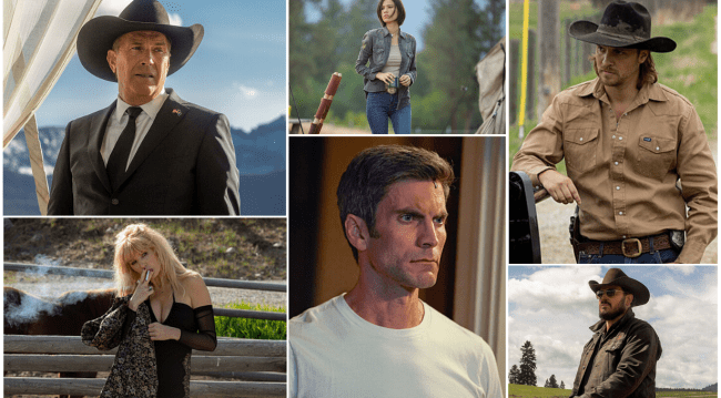 Collage of Yellowstone Cast Members Season 5