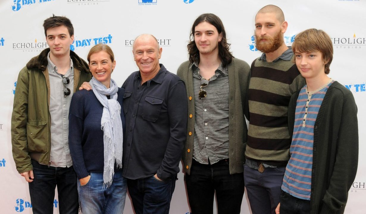 LOS ANGELES, CA - DECEMBER 08: Actress Amanda Pays, actor/director Corbin Bernsen and sons arrive for the the screening of "3 Day Test" held at Downtown Independent Theater on December 8, 2012 in Los Angeles, California. (Photo by Albert L. Ortega/Getty Images)