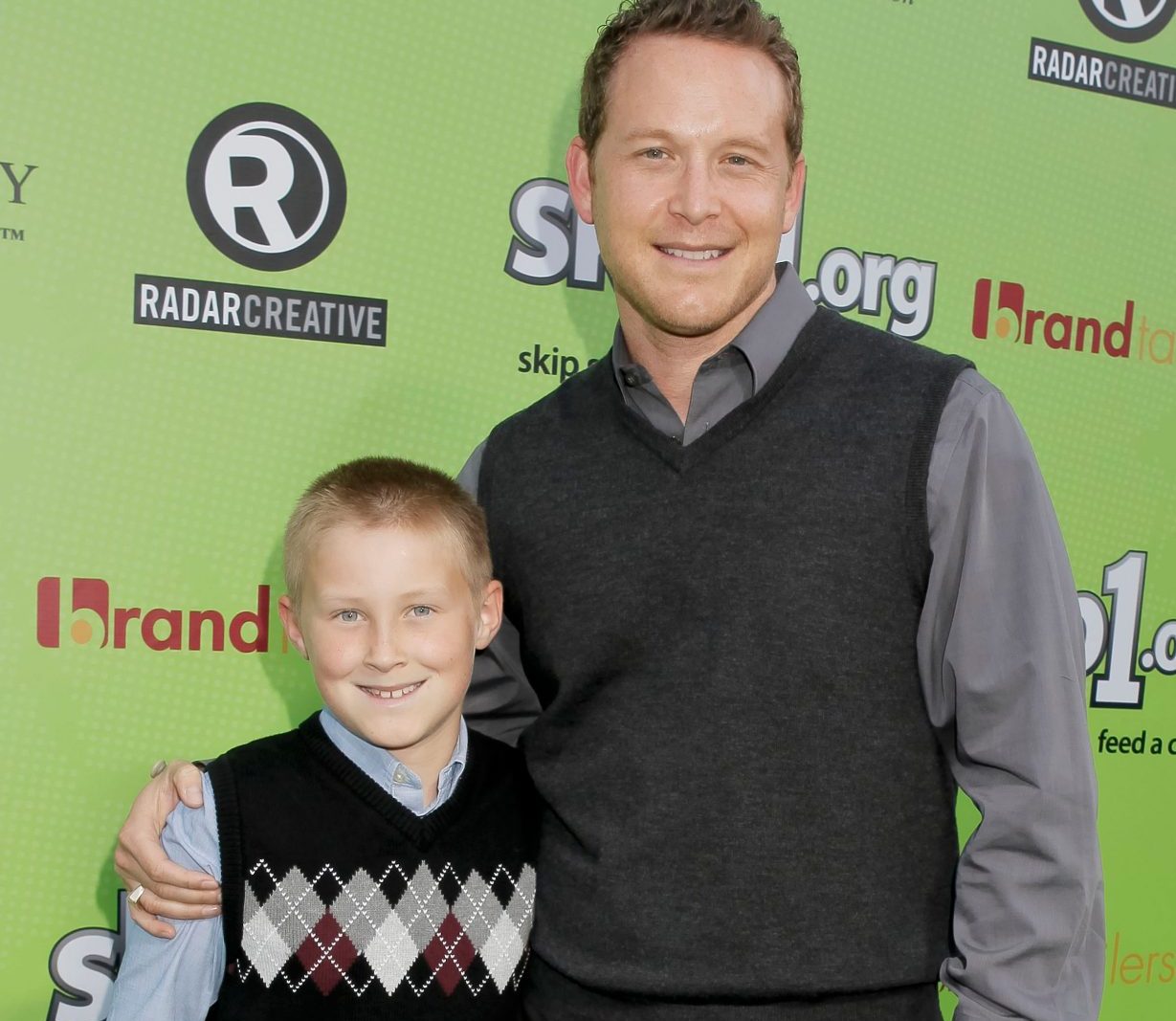 WEST HOLLYWOOD, CA - APRIL 06: Cole Hauser (R) and son attends the Skip1.org's 'Skip And Donate' gala event at The Lot on April 6, 2013 in West Hollywood, California. (Photo by Tibrina Hobson/FilmMagic)