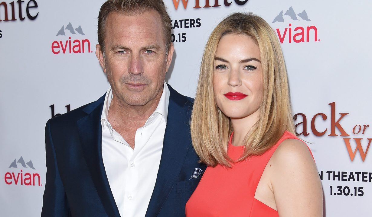 LOS ANGELES, CA - JANUARY 20: Actor Kevin Costner and daughter actress Lily Costner attend the premiere of 'Black or White' at Regal Cinemas L.A. Live on January 20, 2015 in Los Angeles, California. (Photo by Axelle/Bauer-Griffin/FilmMagic)