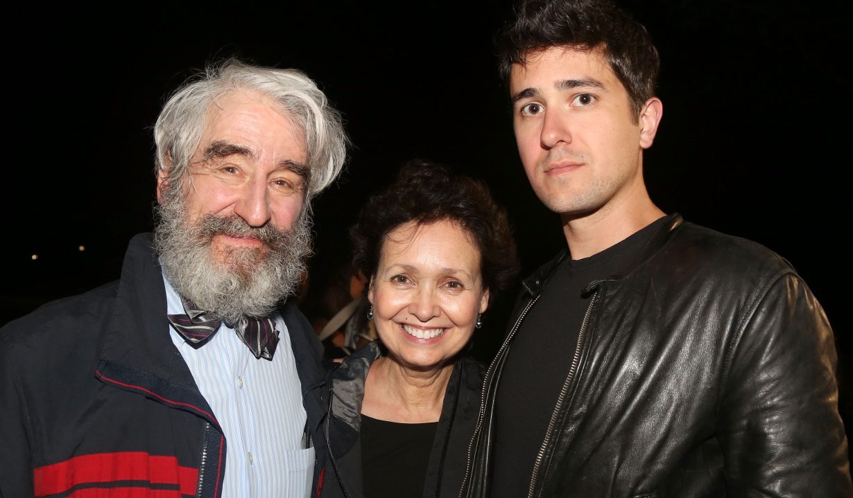 NEW YORK, NY - JUNE 16: (L-R) Sam Waterston, wife Lynn Louisa Woodruff and son Graham Waterston pose at the Opening Night of The Public Theater Shakespeare in the Park production of "The Tempest" at The Delacorte Theater in Central Park on June 16, 2015 in New York City. (Photo by Bruce Glikas/FilmMagic)