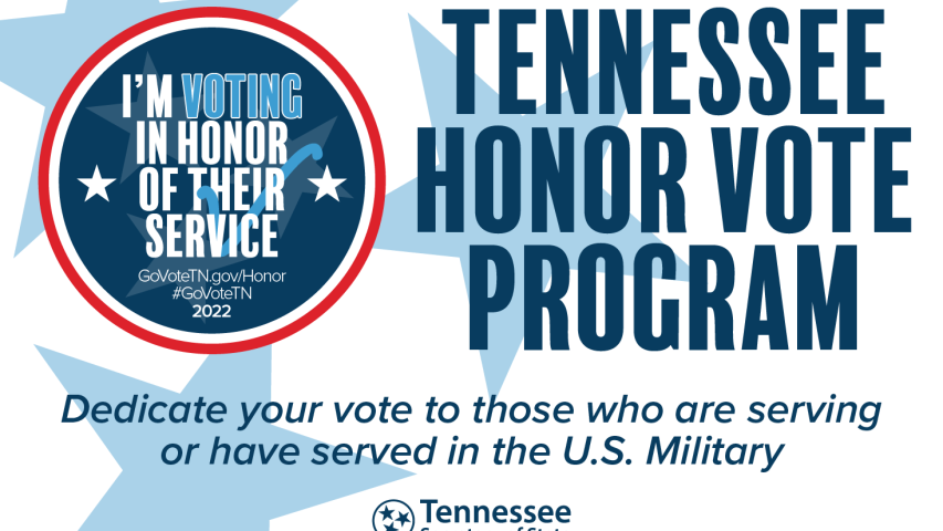 Tennesseans Can Honor a Service Member with their Vote in the Nov. 8 Election