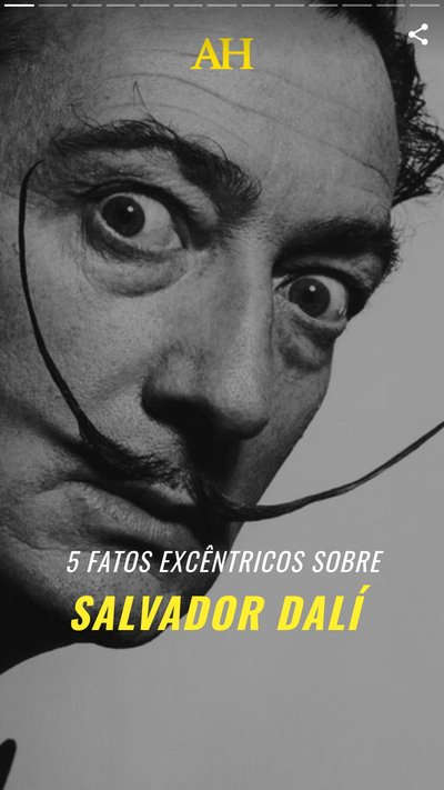 Portrait of Salvador Dalí's face