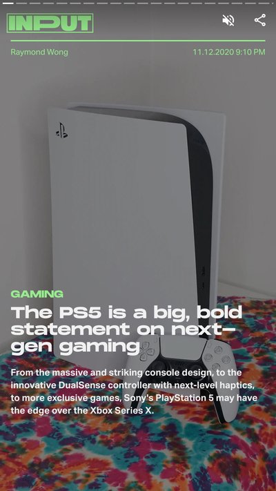 A white PS5 game console and controller