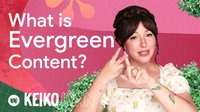 Keiko Lynn explaining how to generate more traffic with evergreen content