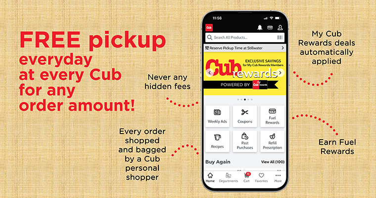 free pickup every day at every cub