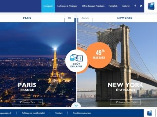 New York suscite la curiosité des français selon le site Banque Populaire sur le coût de l’expatriation