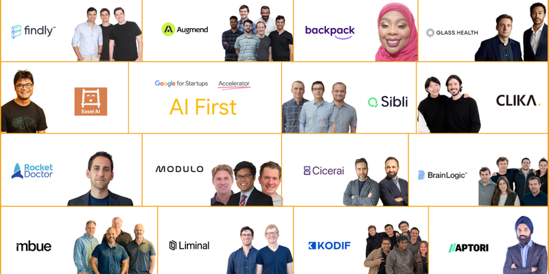 Meet the inaugural cohort of our Google for Startups Accelerator: AI First North America