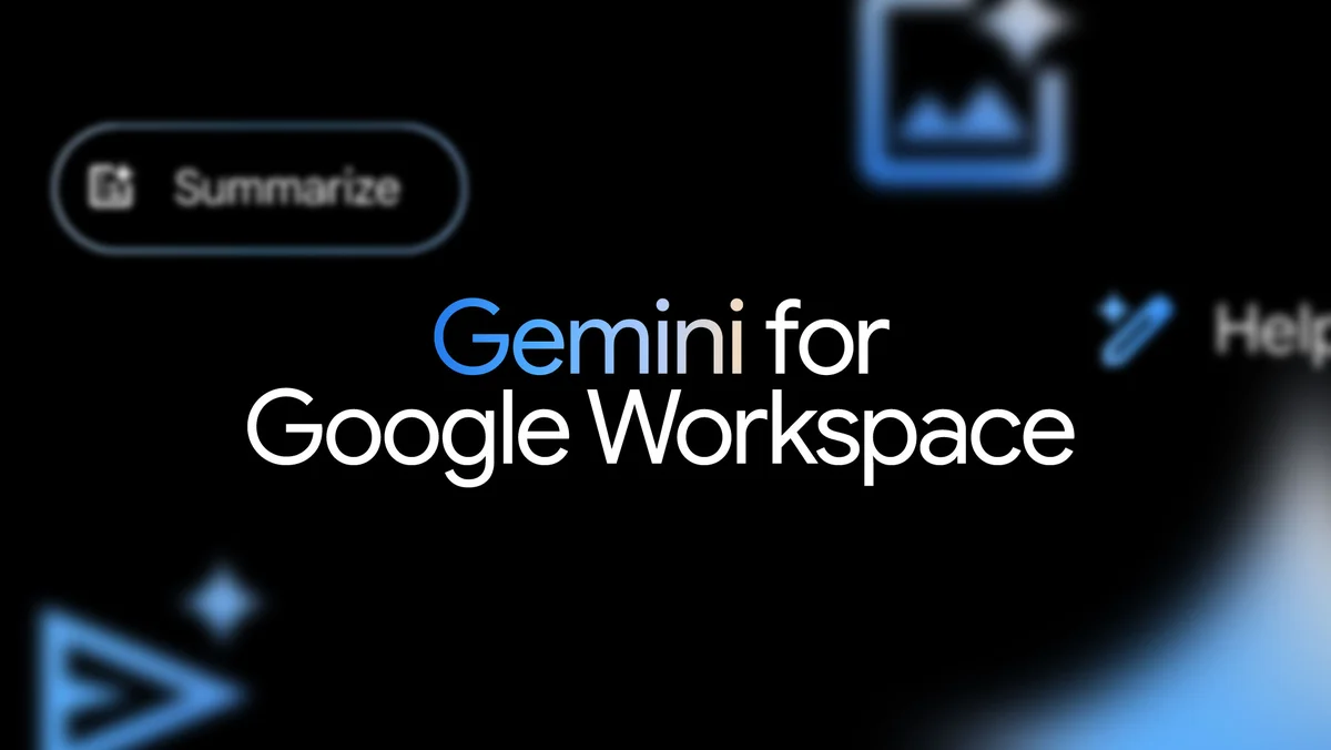 A graphic reads "Gemini for Google Workspace"