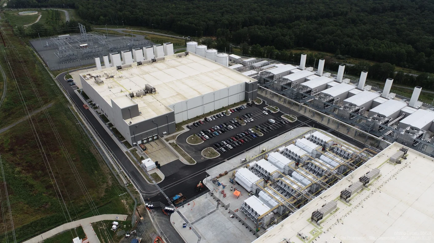 Aerial shot of our data center facility in Loudoun County, Virginia that we’re investing in.
