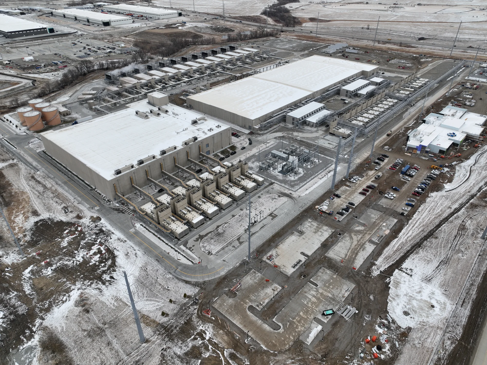 Aerial shot of our Nebraska data center facility in Papillion.