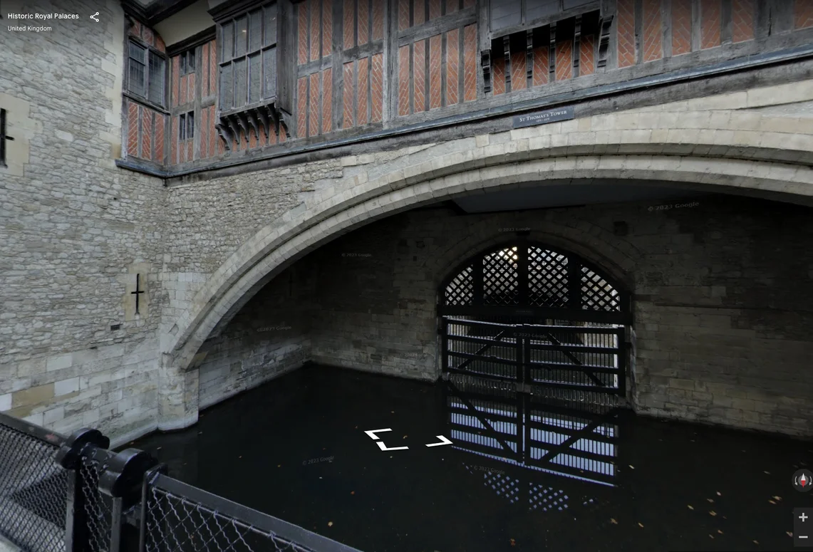 Street View of the Traitor’s Gate